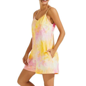 Suzanne Betro L tie dye cami romper
